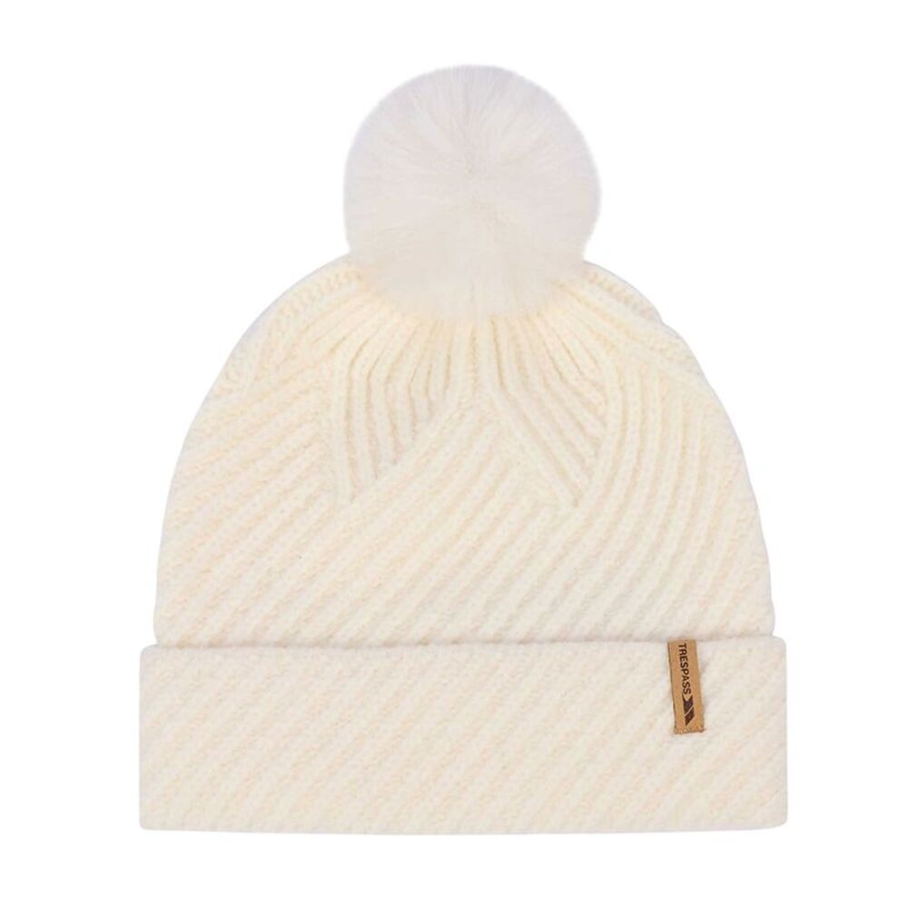 Trespass Womens/Ladies Anala Knitted Beanie / Ghost